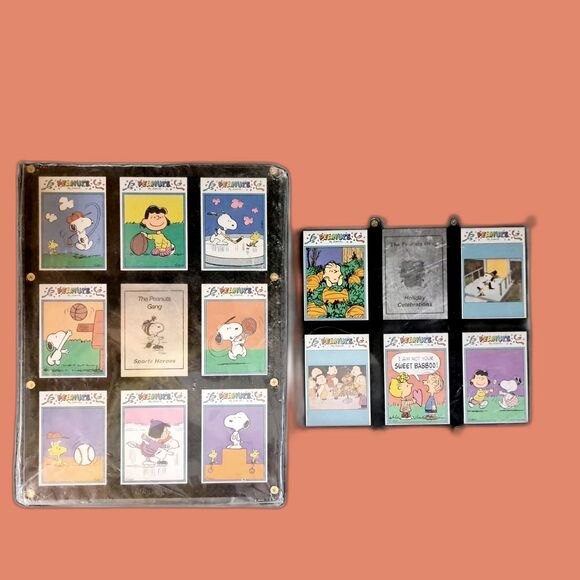 VINTAGE 1990 Peanuts full set 33 Trading Cards & 1975 Peanuts Jubilee Soft Cover - Picture 7 of 9